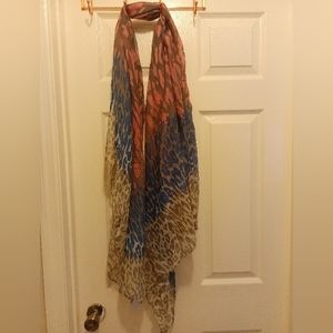 Head bands of hope scarf pink blue and gray NWT